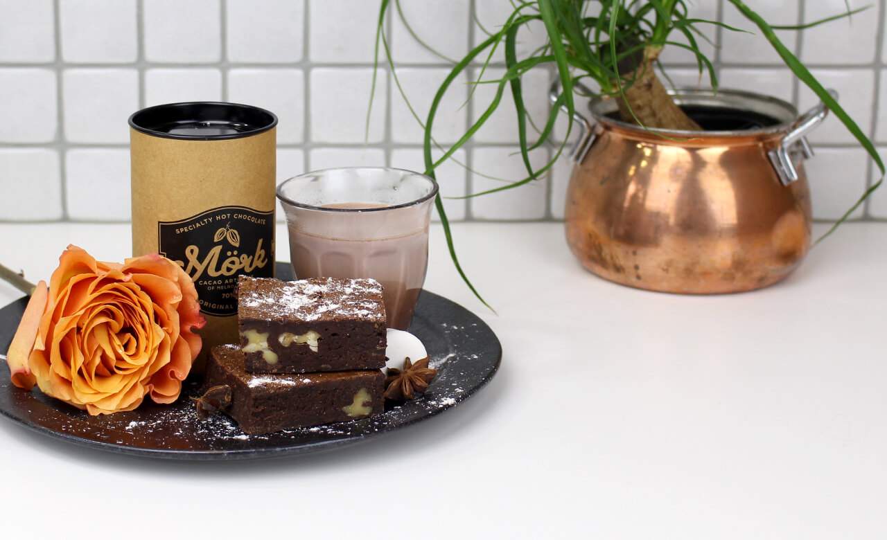 Get God-Sent Mörk Hot Chocolate and Brownie Bundles Delivered to Your Desk
