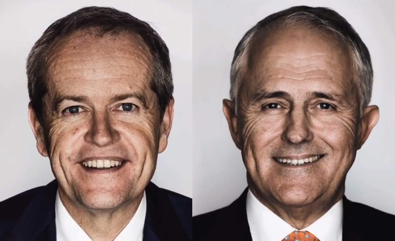 These Giant Portraits of Federal Politicians Have Popped Up in Sydney and Melbourne