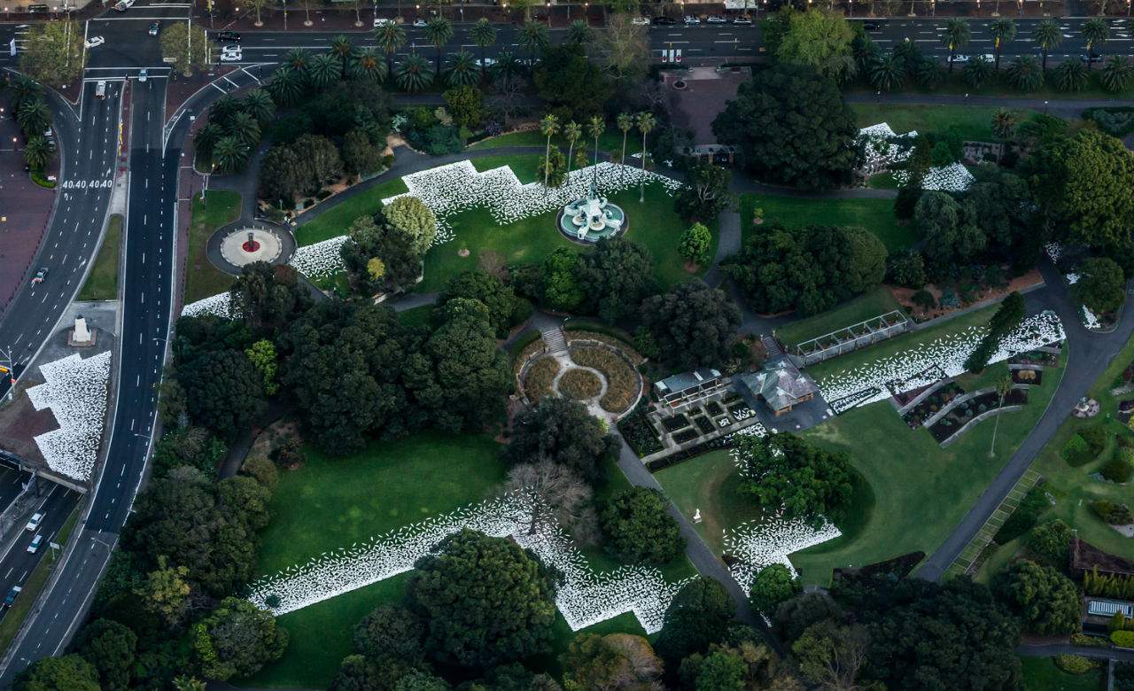 A Huge Shell Palace Installation Has Popped Up in Sydney's Botanic Garden