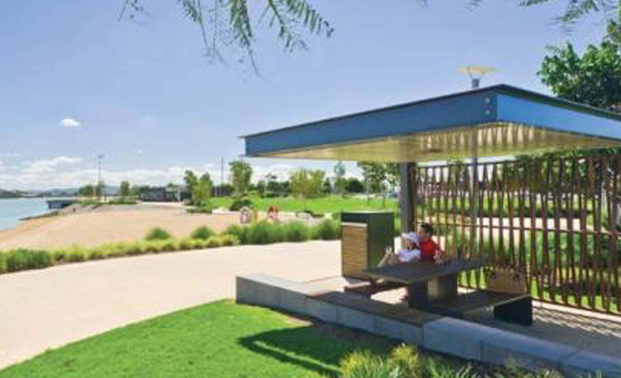 Northshore Riverside Park Barbecue Concrete Playground