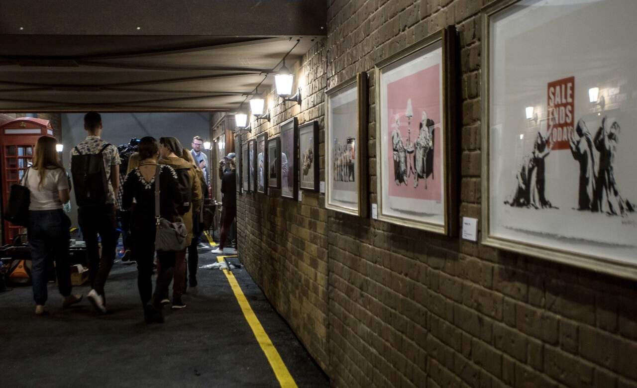 The Art of Banksy Exhibition Is Auctioning Off Artwork for Charity