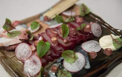 Background image for How to Make Beetroot-Cured Kingfish With a Former Tetsuya's Chef