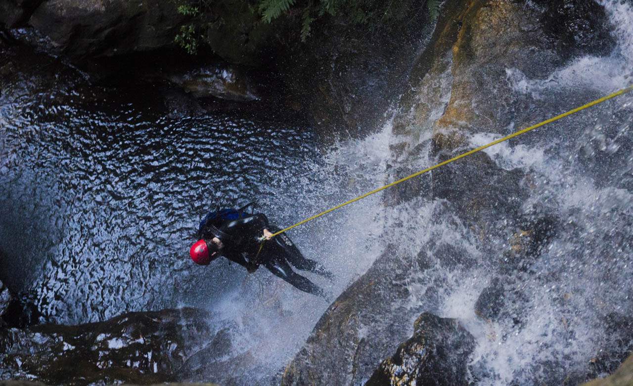 This Is What Happens When You're On a Blue Mountains Canyoning Adventure