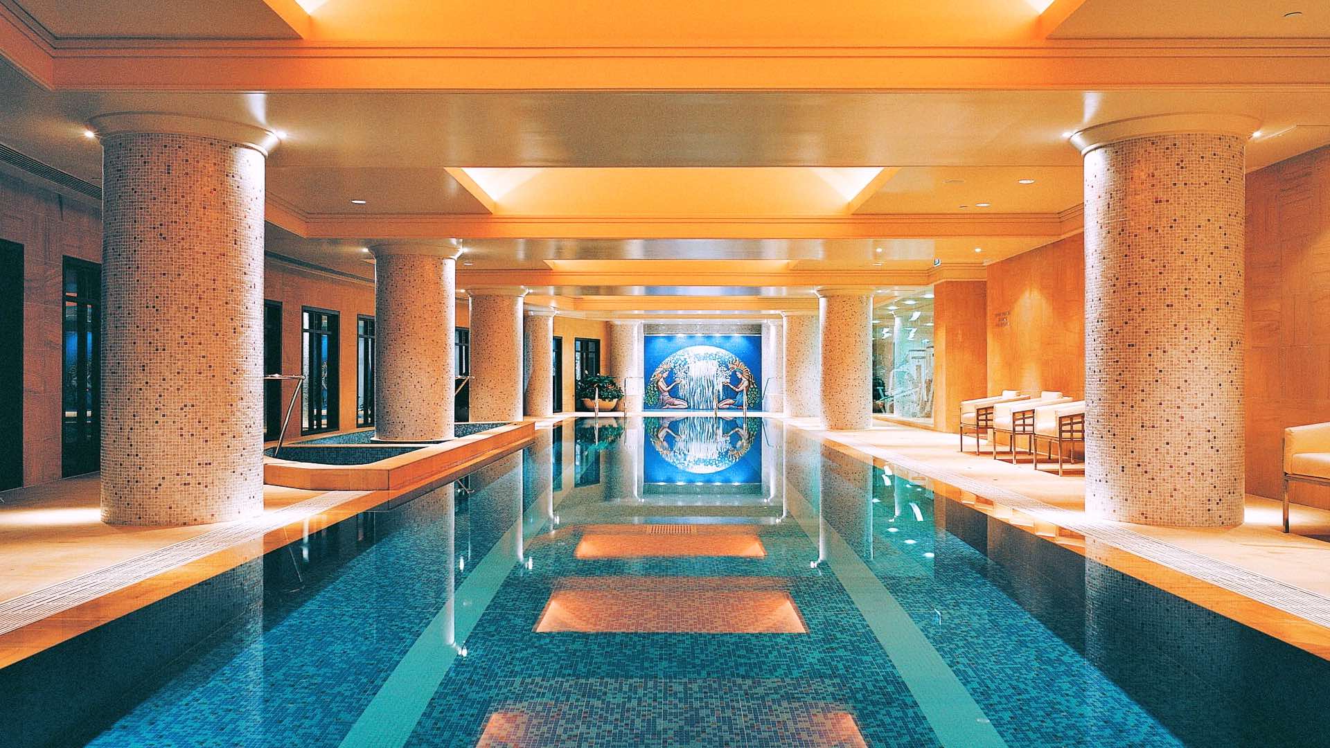 The indoor pool at Park Hyatt - home to one of the best spas in Melbourne