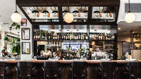 the bar at Porteno in Sydney