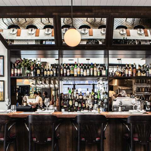 the bar at Porteno in Sydney