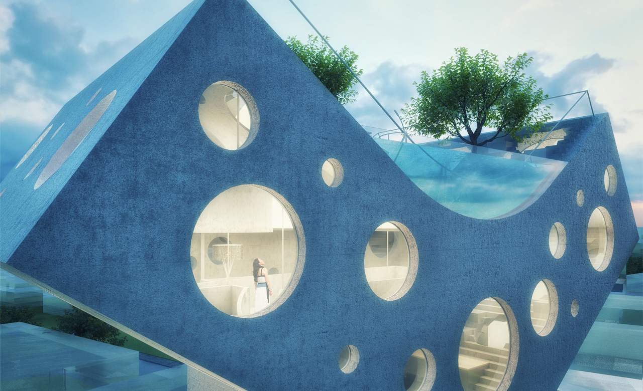 Taiwan's Next Landmark Is a Y-Shaped House With a Rooftop Pool
