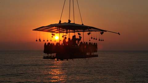 Acclaimed Chef Massimo Bottura Just Hosted a Dangling Dinner in the Sky