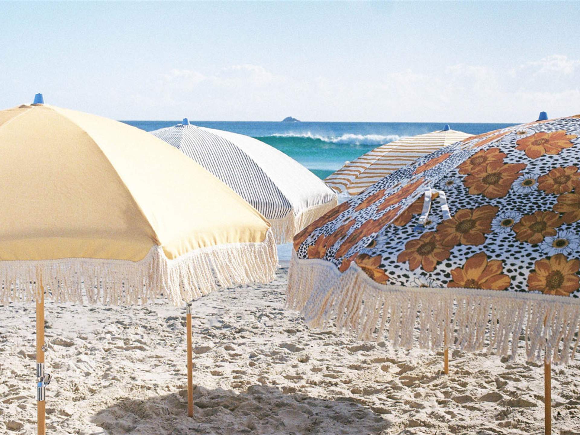 beautiful beach umbrellas