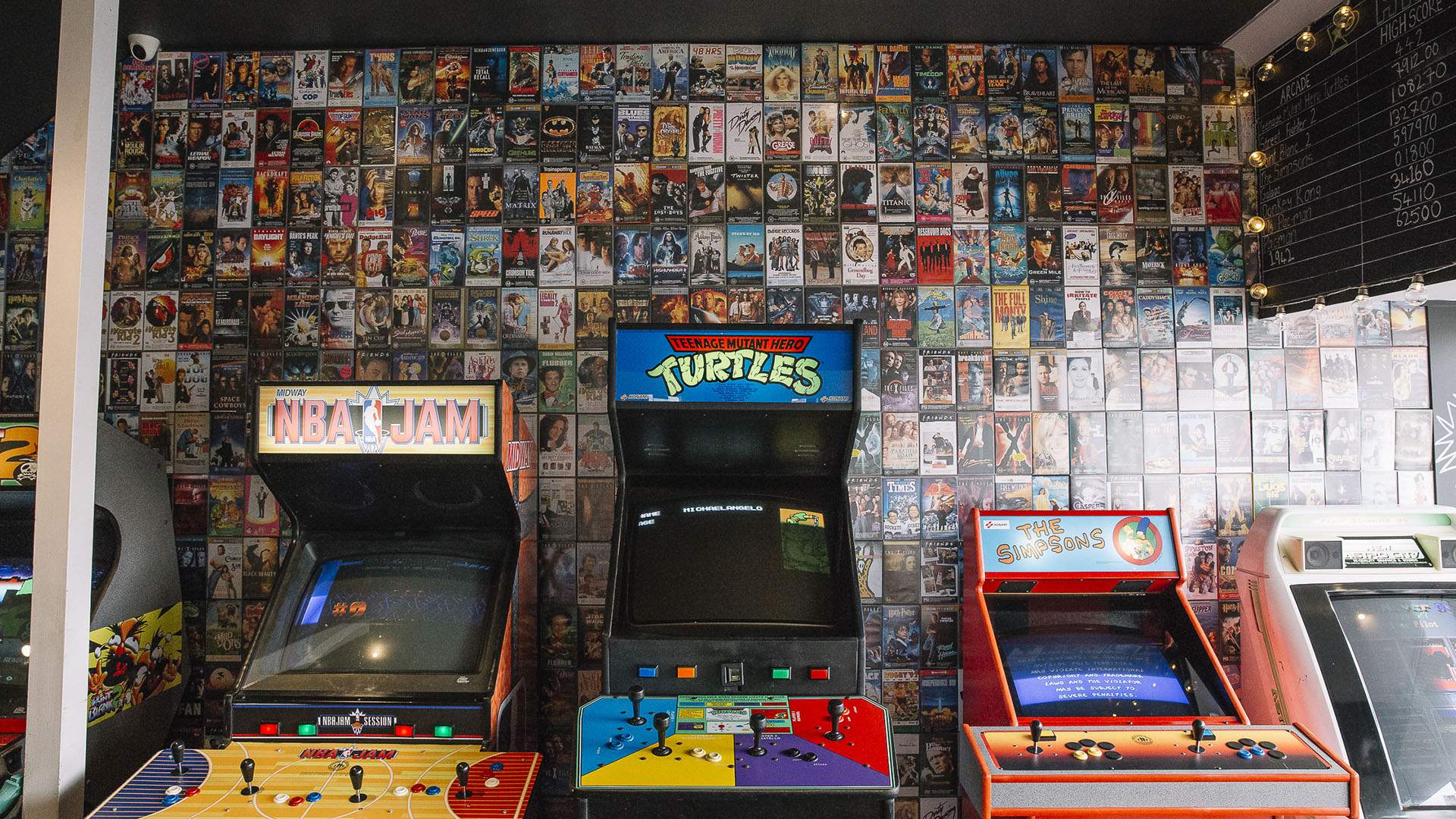 1989 arcade bar and kitchen