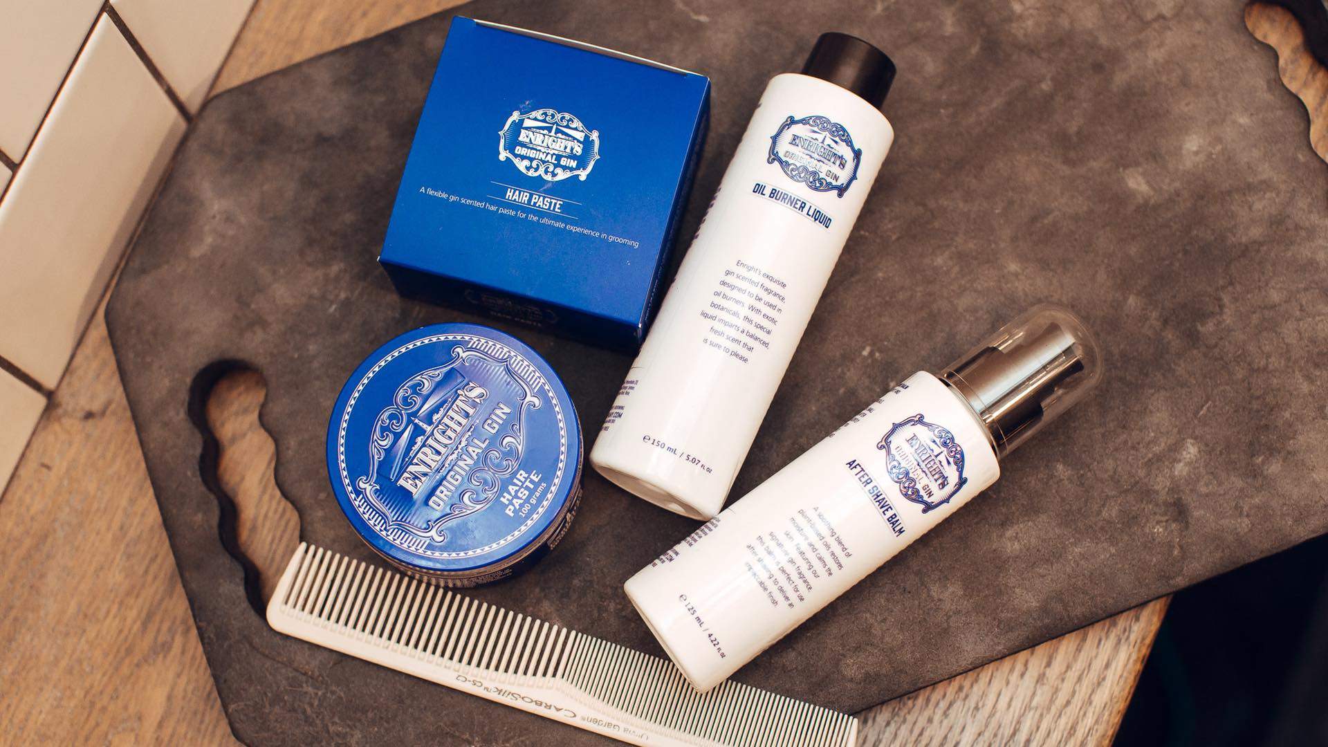 The Barber Shop's Mike Enright Has Launched His Own Line of Gin-Scented Grooming Products