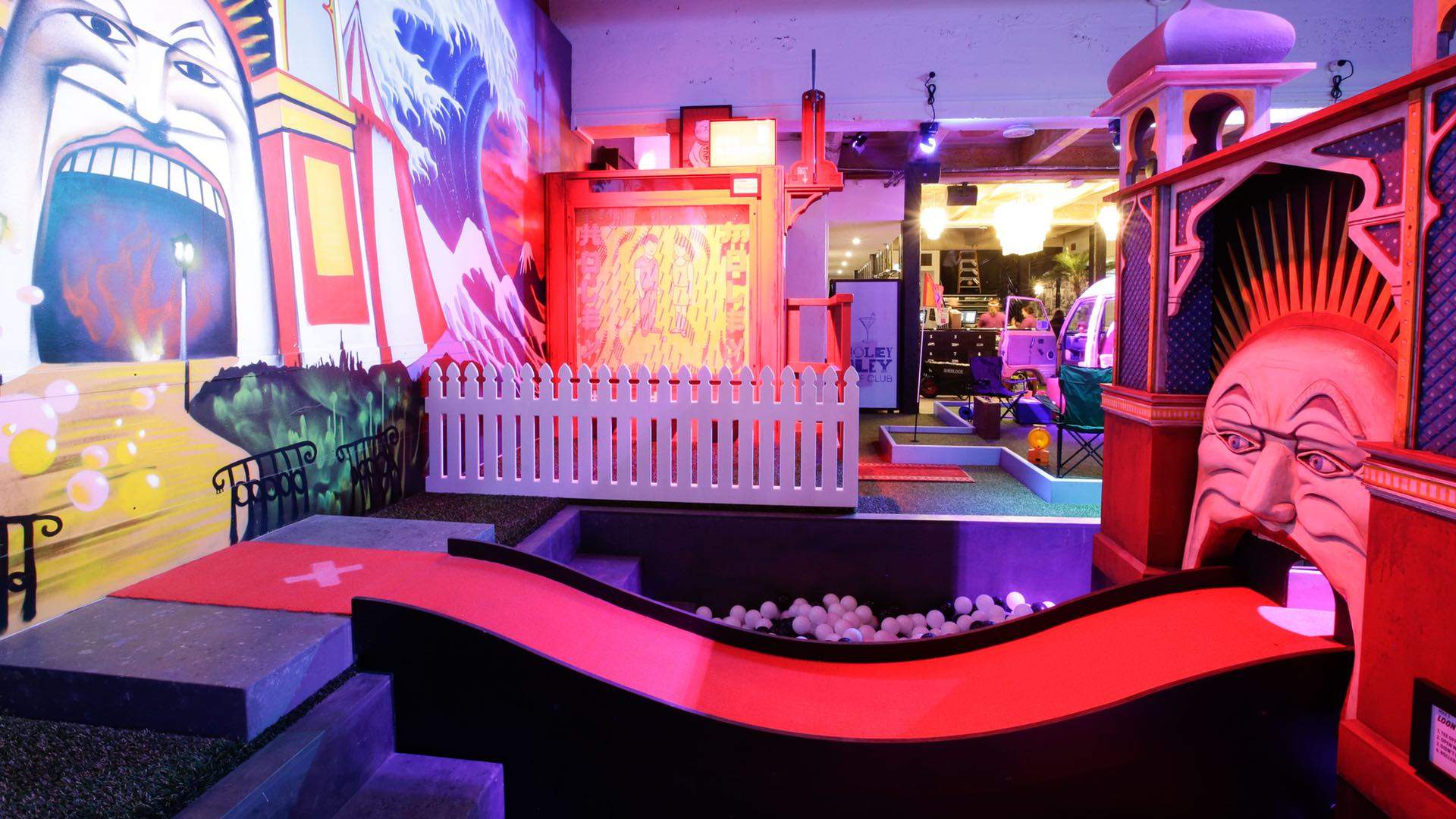 A Look Inside Melbourne's Insane New Two-Storey Mini-Golf Bar Holey Moley