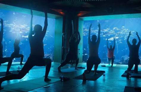 This Dubai Hotel Is Running 'Underwater' Yoga Classes