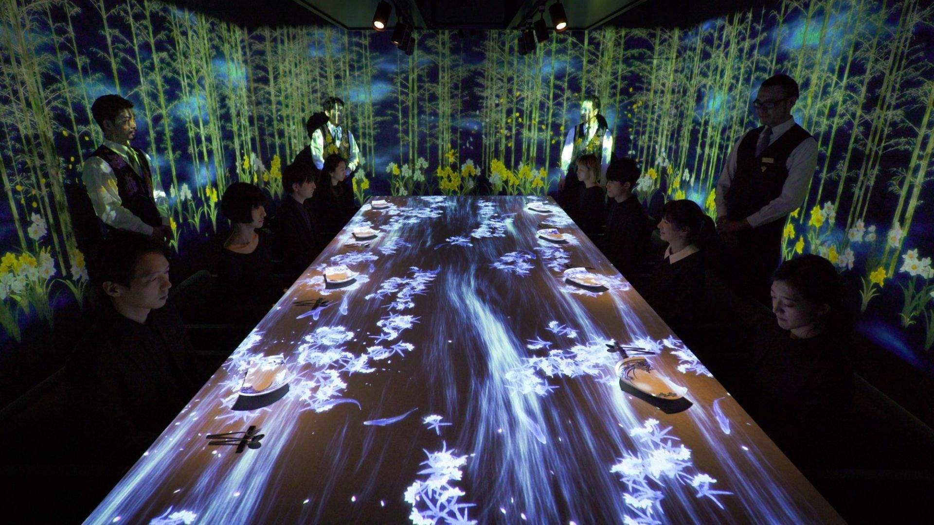 Japan's New Immersive Art Dinner Animates Your Plate