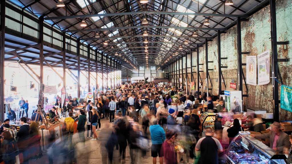 Carriageworks Market and an Exhibition