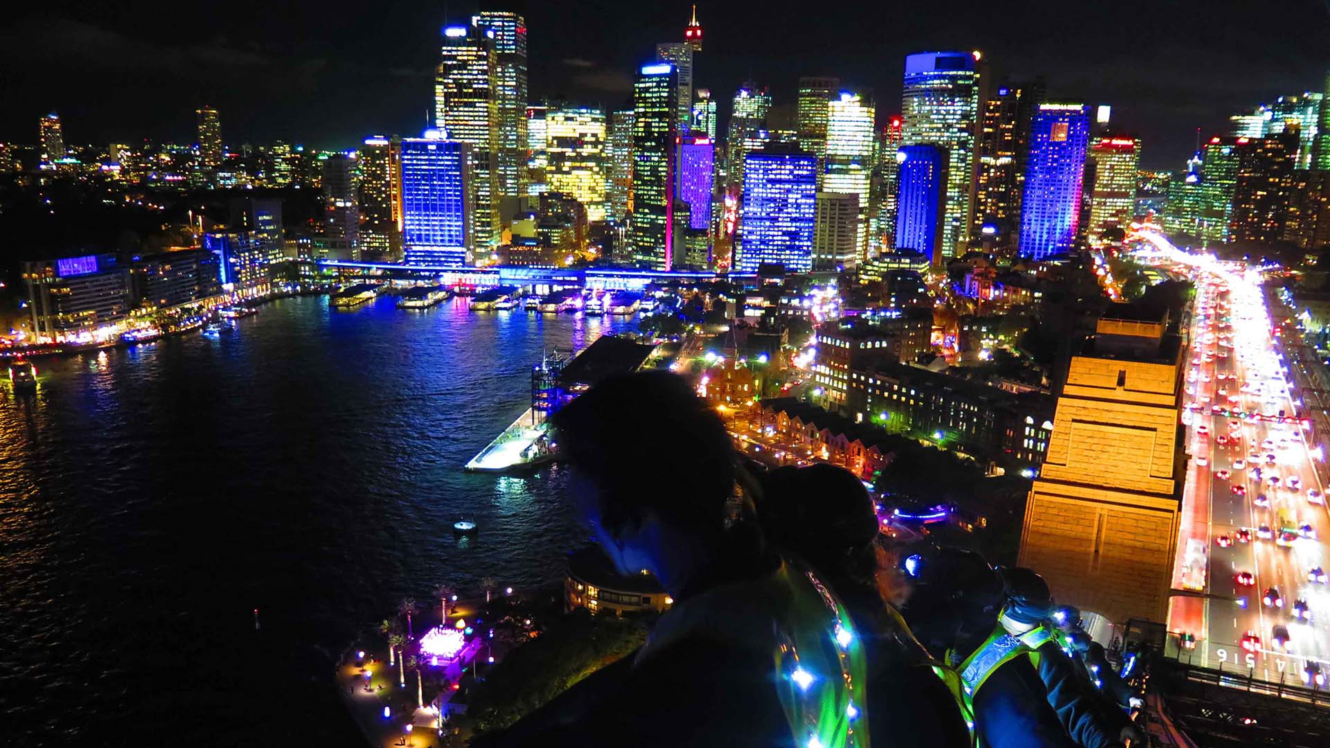 Vivid Sydney Bridge Climb