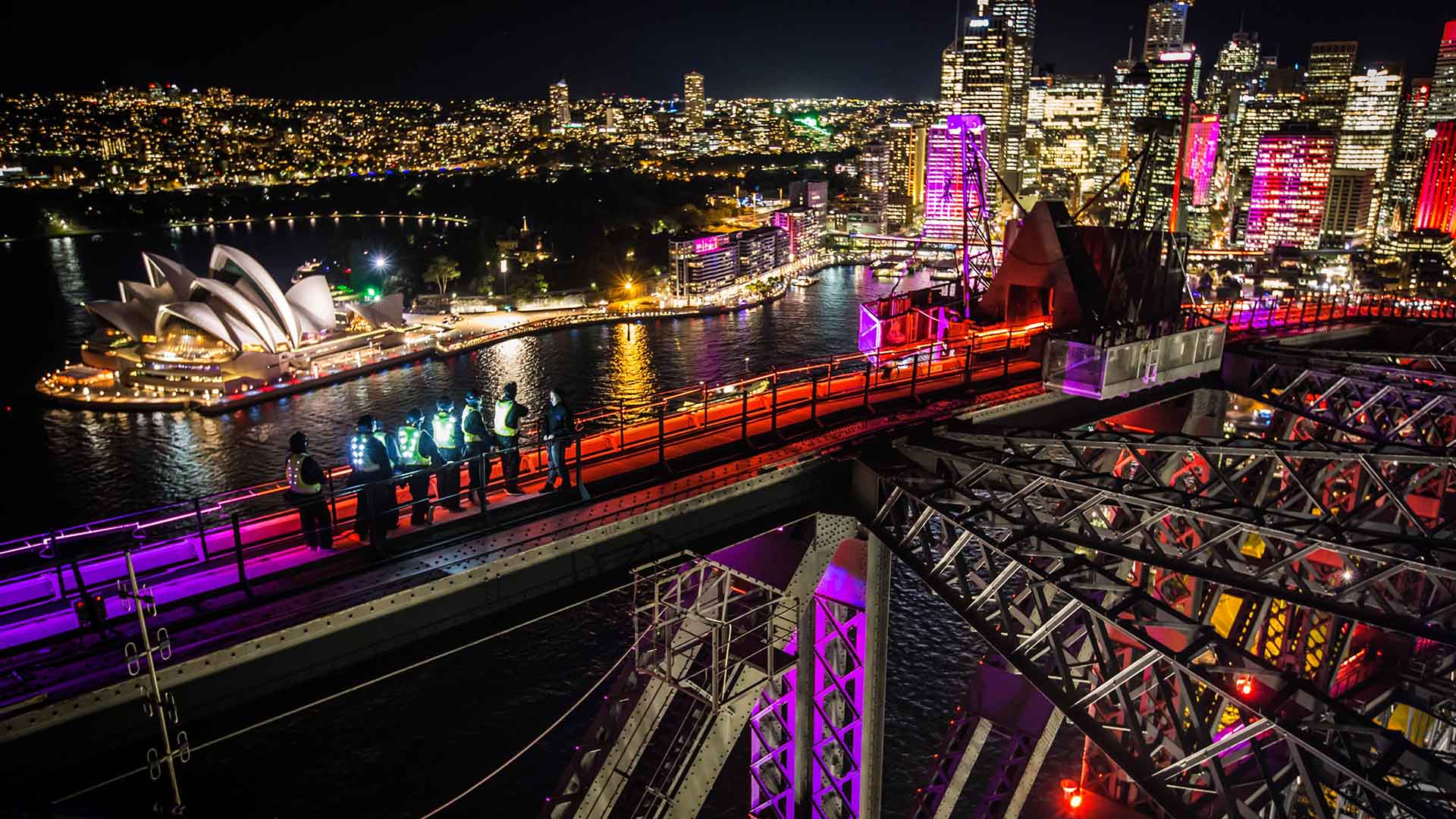 Vivid Sydney Bridge Climb