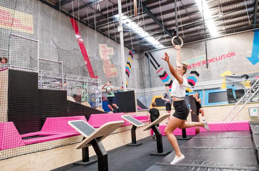A Jumping Free-For-All at BOUNCE Trampoline Park - Concrete Playground