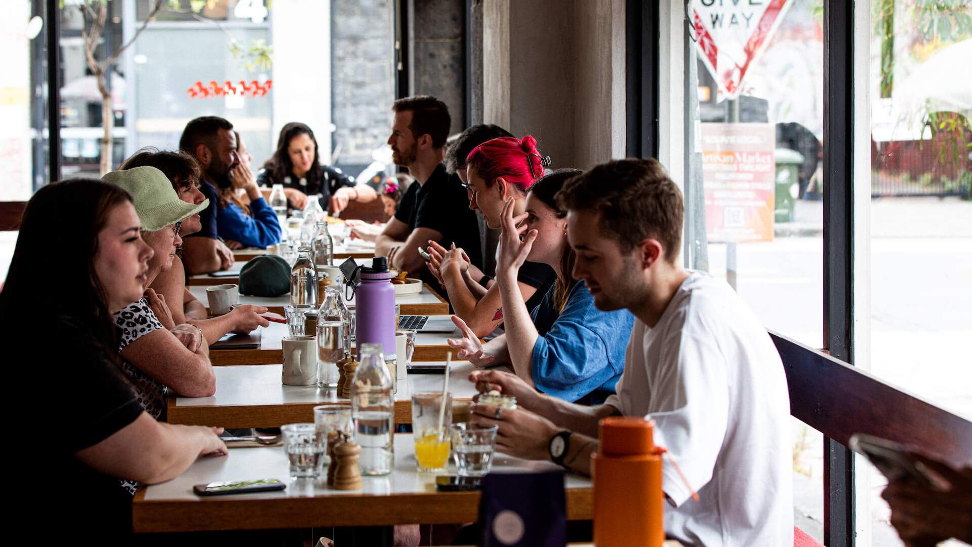 lot of people dining at Terror Twilight - one of the best cafes in Melbourne