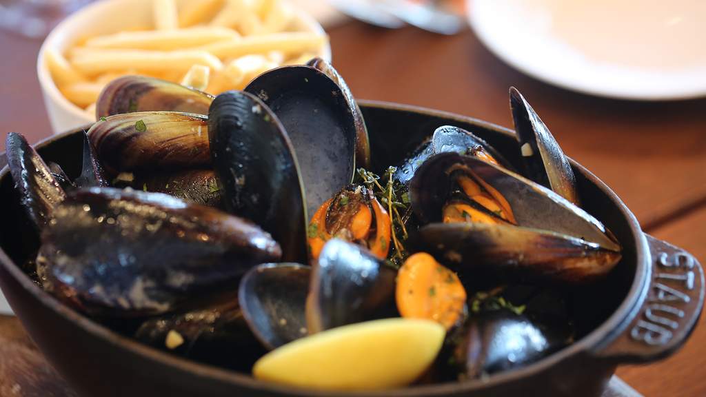 Unlimited Mussels and Frites Mondays