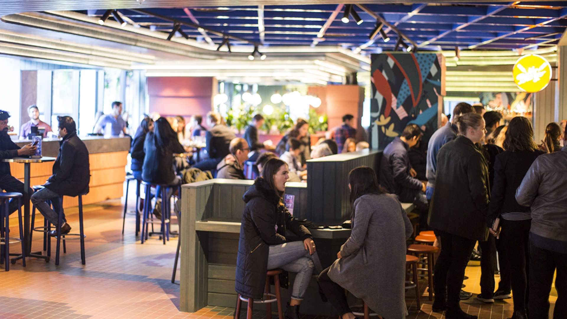 Melbourne's New Food Court-Like Bar Lets You Order Via App
