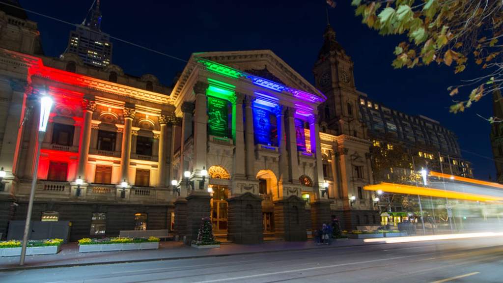 Melbourne Town Hall Will Light Up in Rainbow Colours in Support of