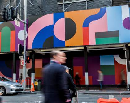 This Is the New Street Art Brightening up Building Sites Across Sydney's CBD