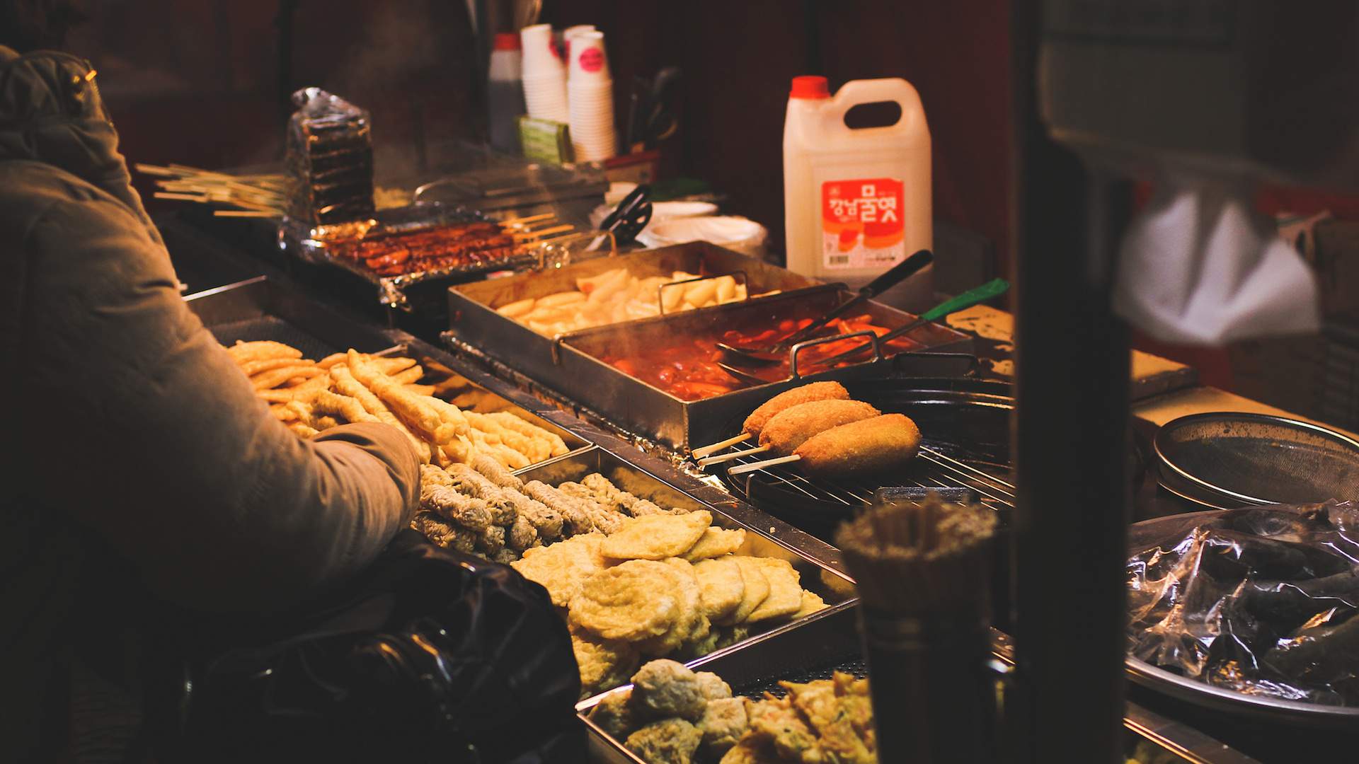 Korean Food Night Market Concrete Playground