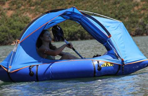 This New Inflatable Tent-Raft Hybrid Will Change the Way You Go Camping