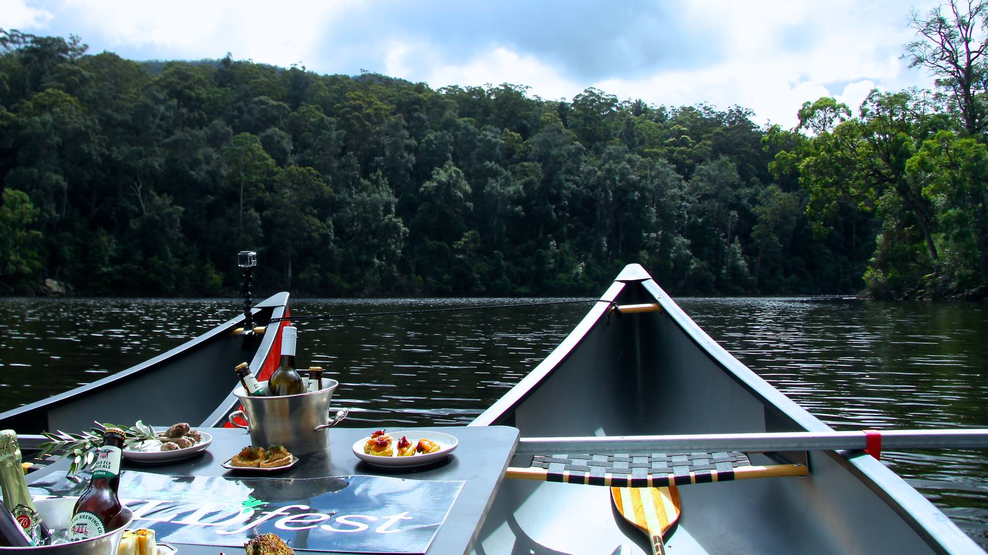 This NSW Outdoor Experience Combines Canoeing with Champagne and Canapés