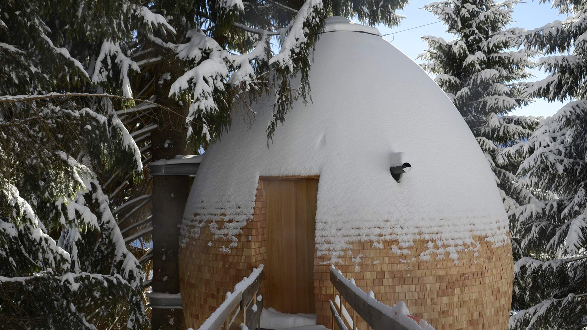 This Pinecone-Shaped Italian Holiday Home Is the Ultimate Treehouse With a View