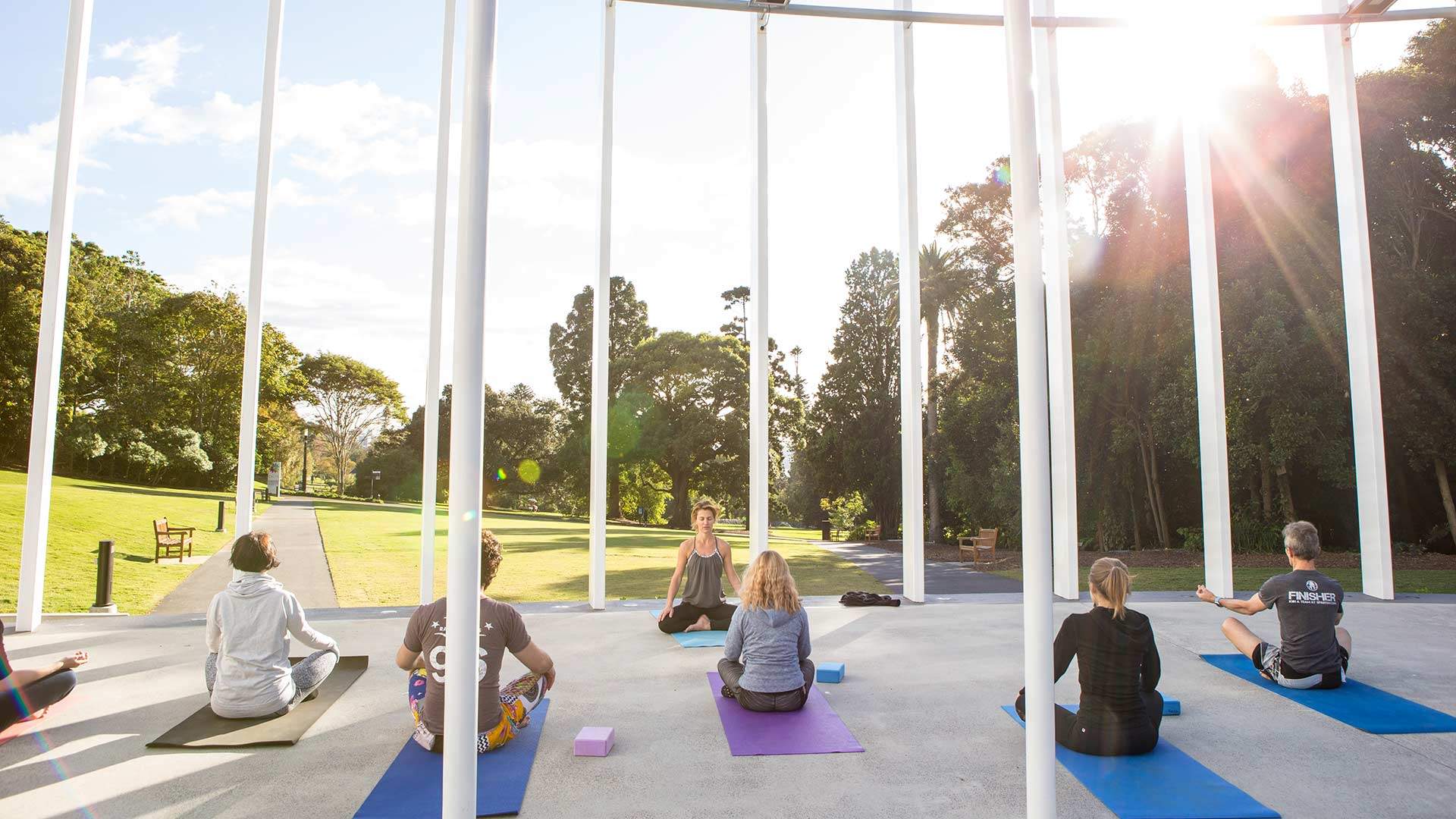 Morning Yoga in the Botanic Garden