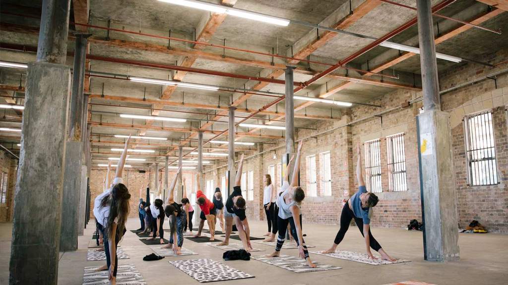 Yoga and Crumpets at Carriageworks