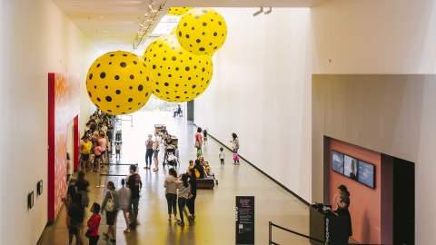 A Look Inside GOMA's Kaleidoscopic 'Yayoi Kusama: Life Is the Heart of a Rainbow' Exhibition