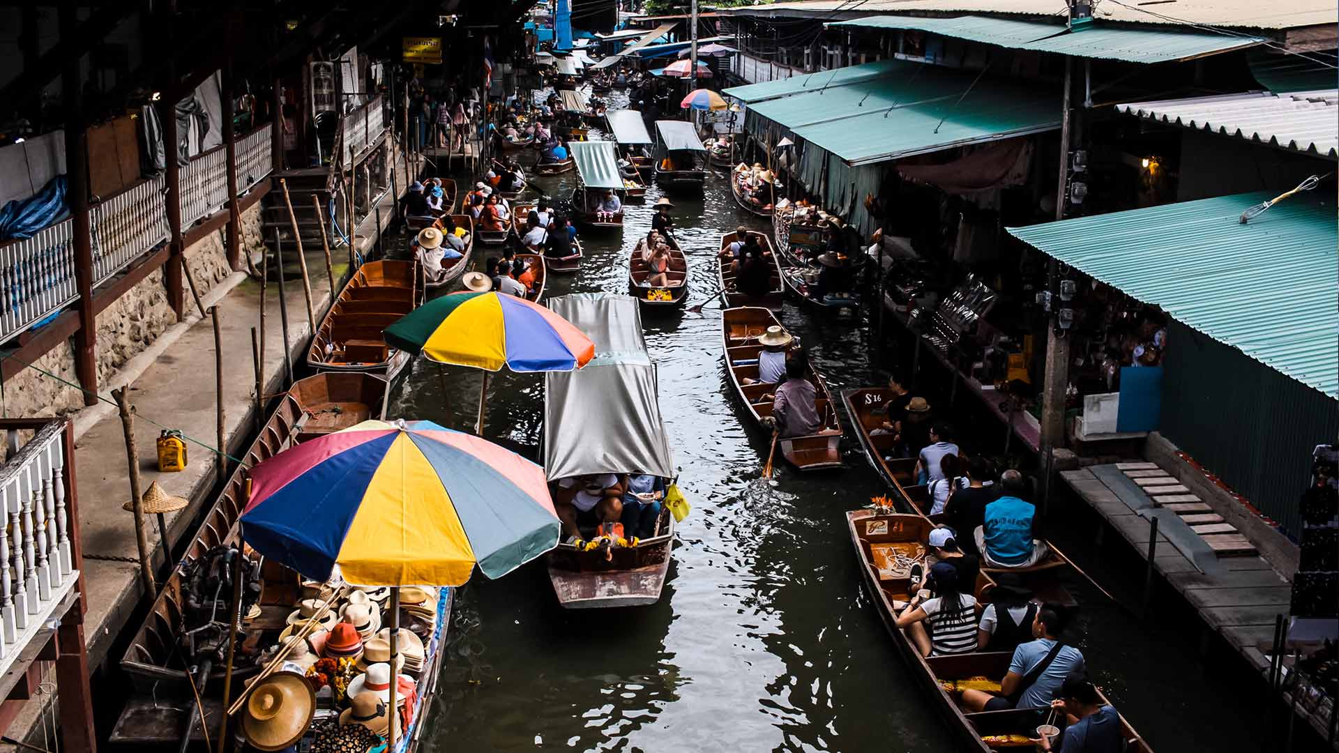 bangkok floating market unsplash