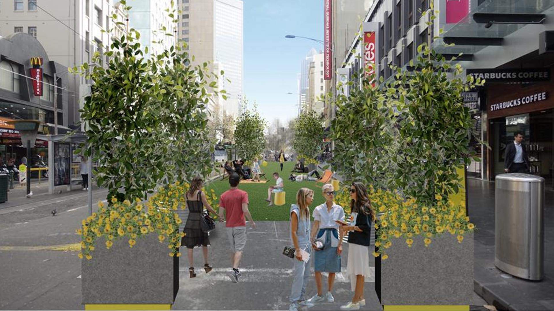 A Temporary Park Is Popping Up in Melbourne's CBD for Summer