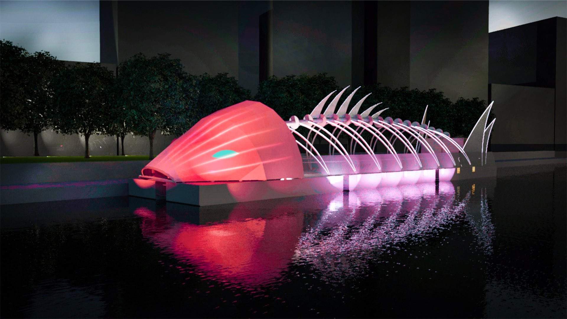 This Futuristic Floating Fish Will Serve Cocktails and Mexican Food on the Yarra This Summer
