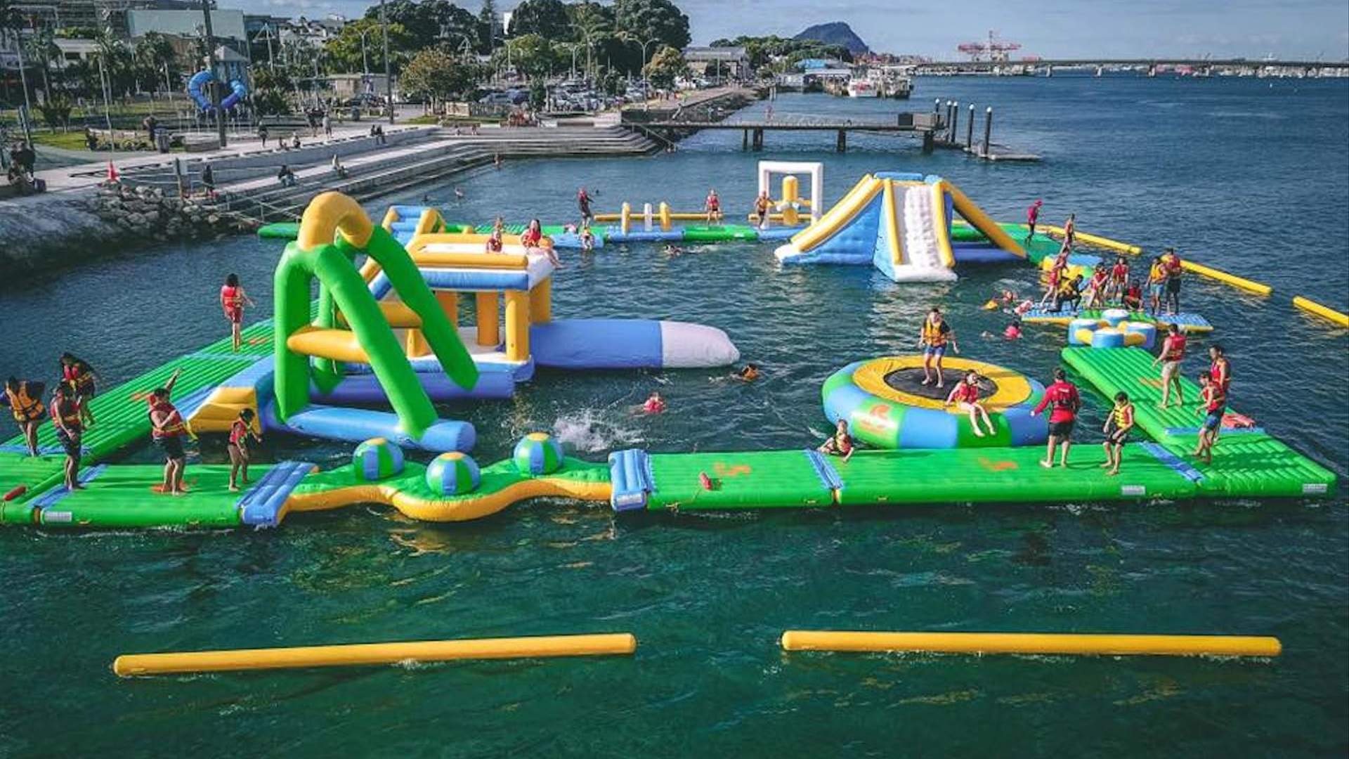 A Wipeout-Style Floating Water Park Is Opening in Tauranga - Concrete ...