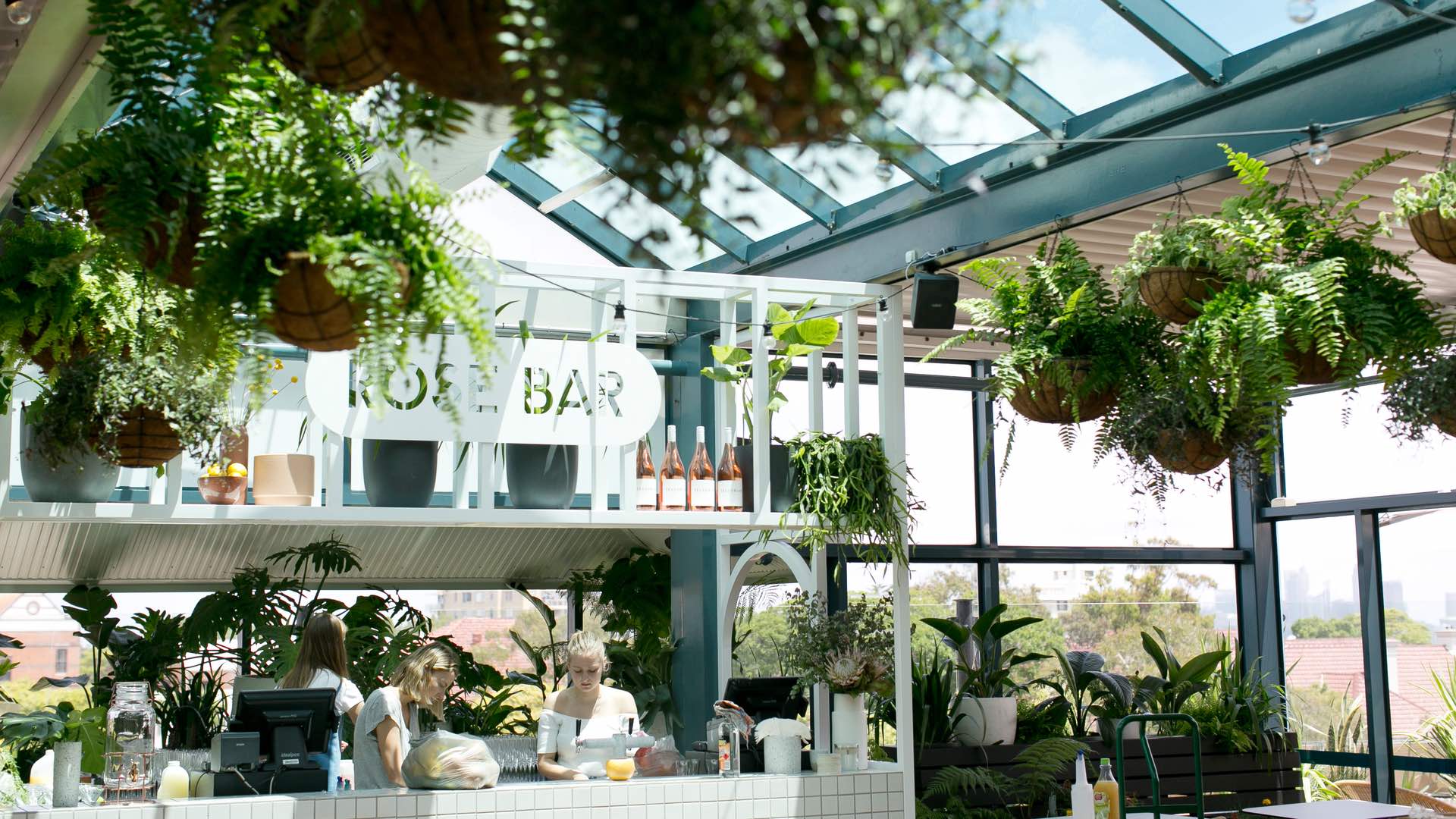 The Fernery Is Mosman's New Greenhouse-Like Rooftop Gin and Rose Oasis