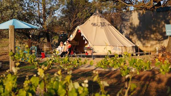 Grapevine Glamping at Cofield Estate in the Victorian High Country