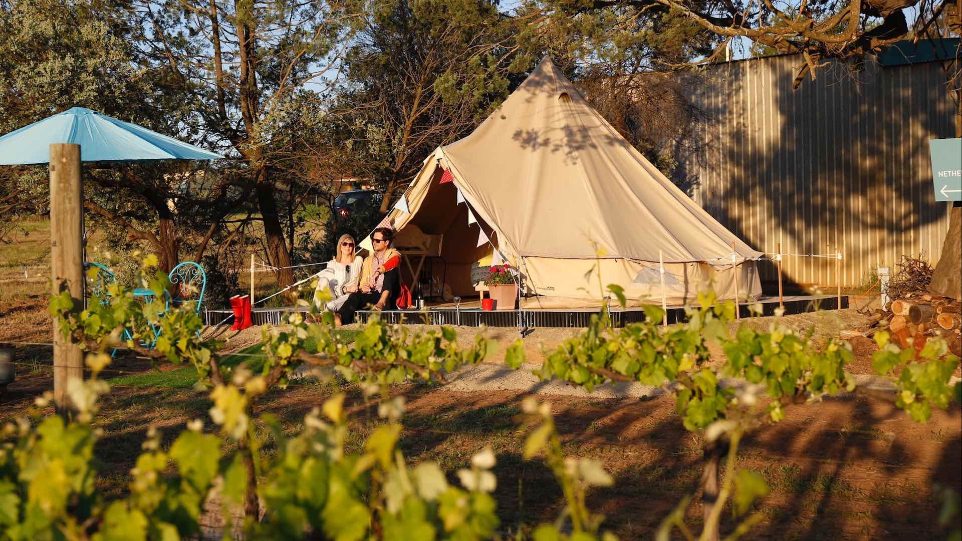 Grapevine Glamping at Cofield Estate in the Victorian High Country