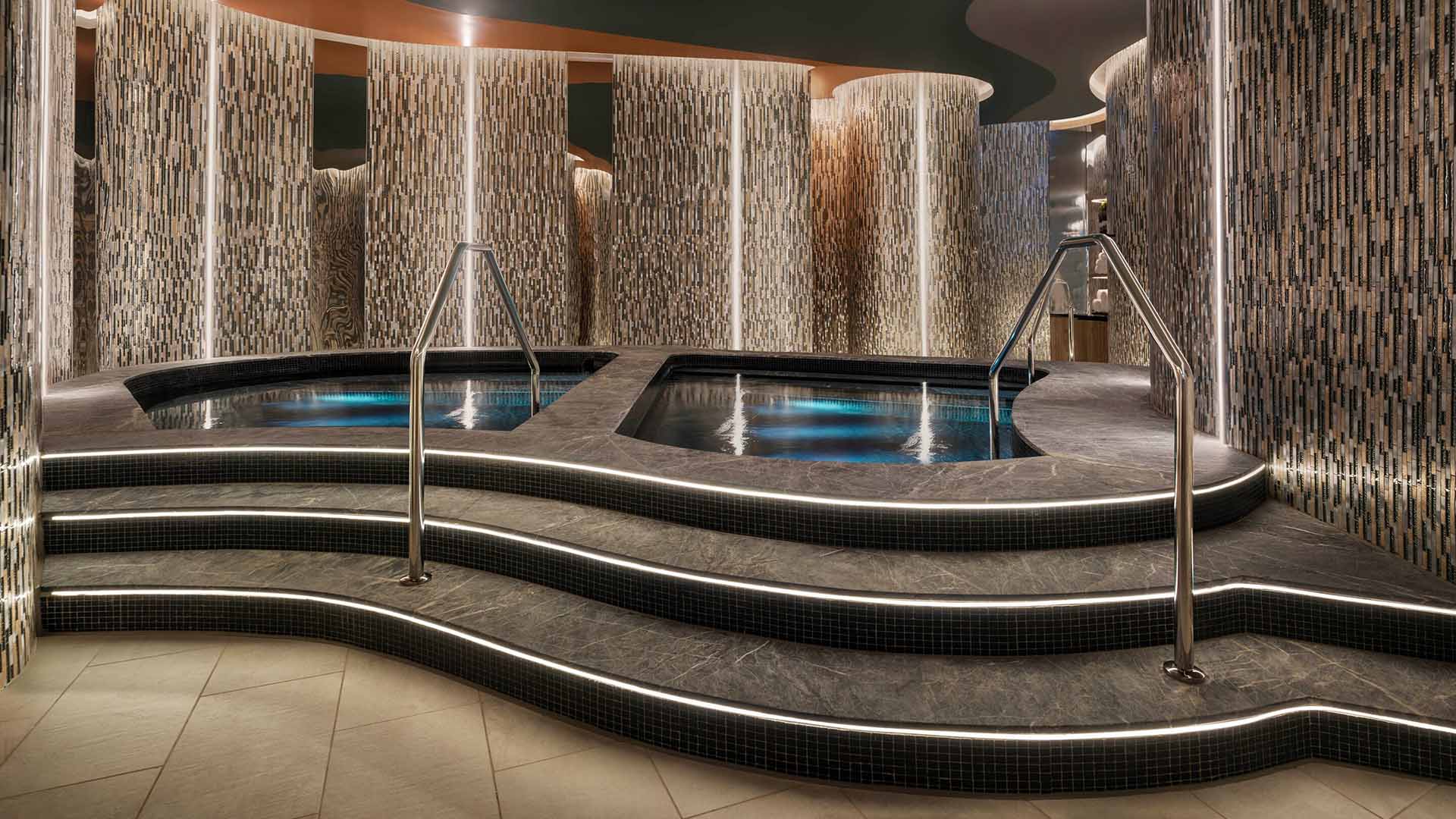 Away Spa pools at W Brisbane - one of the best spas in Brisbane.