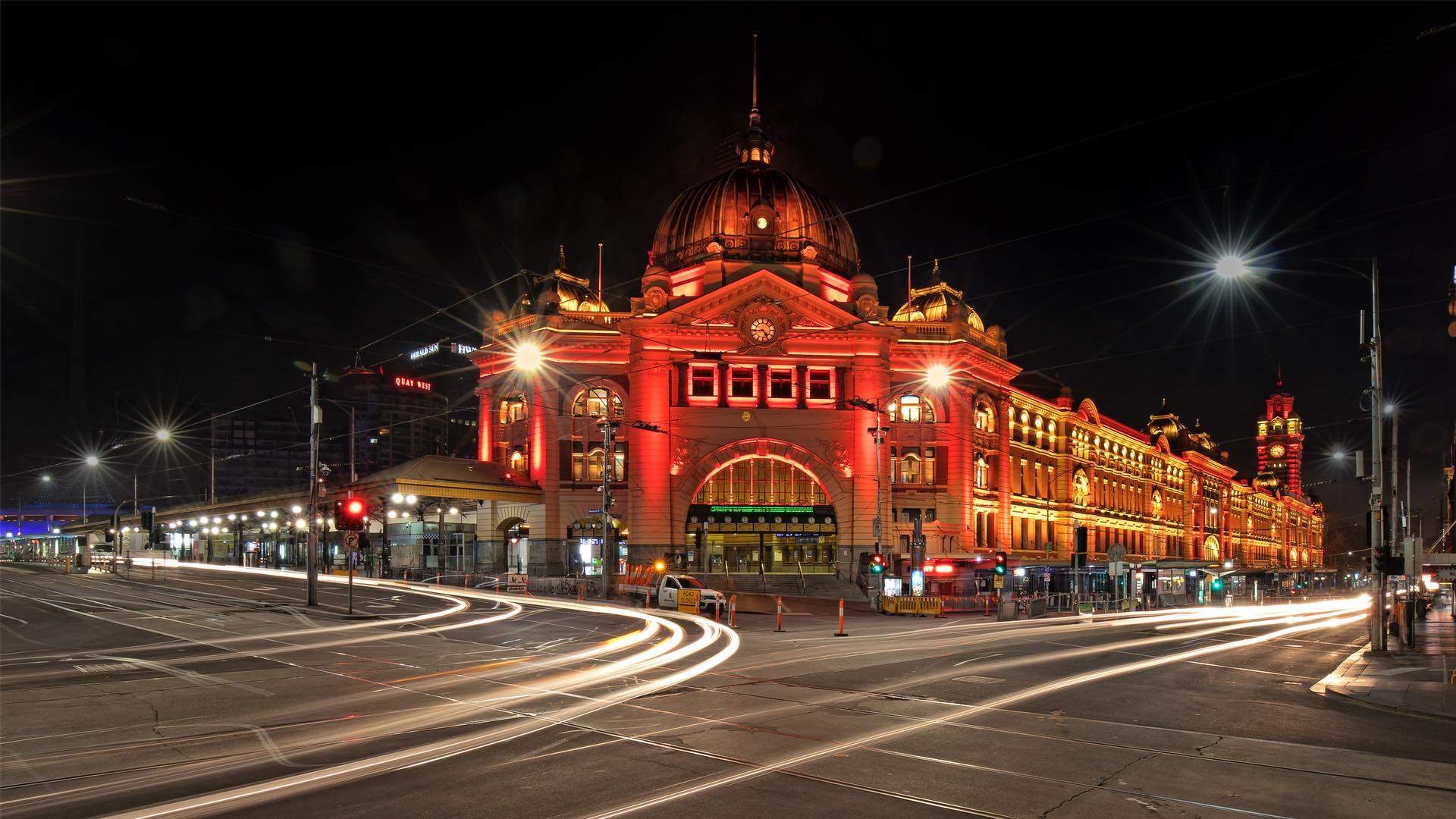 Flinders Street Station Has a Colourful New Light Display