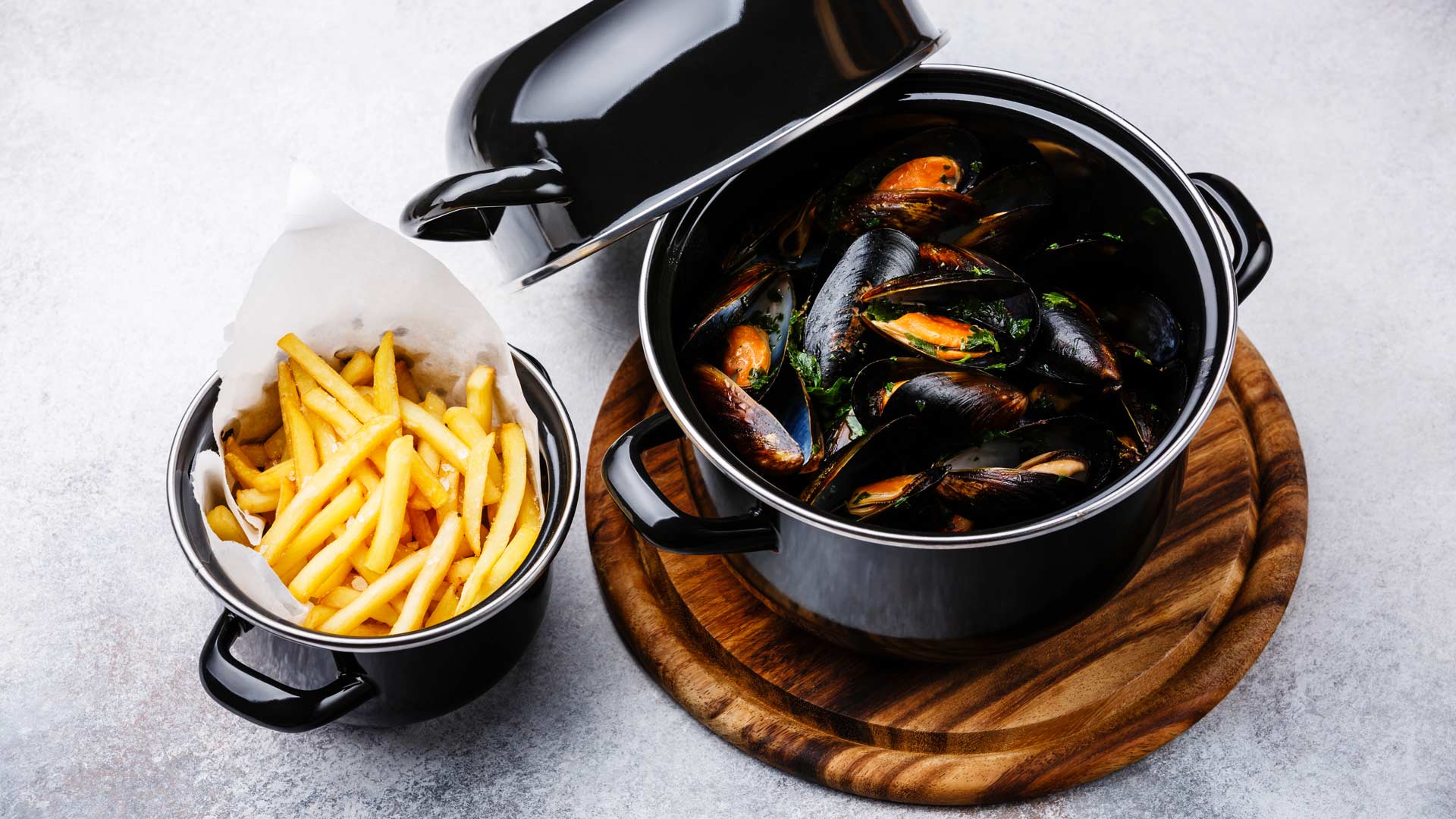 All-You-Can-Eat Mussels and Fries