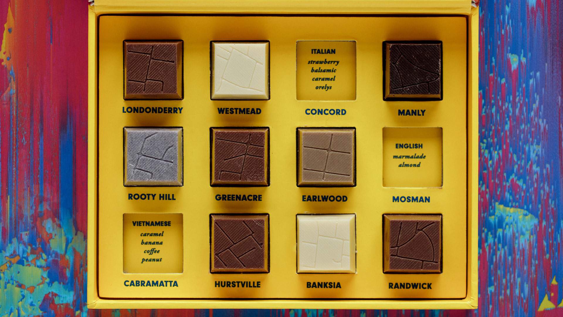This Beautiful Box of Chocolates Is a Tasty Representation of Sydney's Culturally Diverse Suburbs