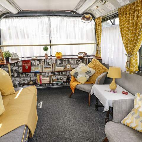 You Can Now Stay In an Agatha Christie-Inspired Hotel Inside a Double Decker Bus