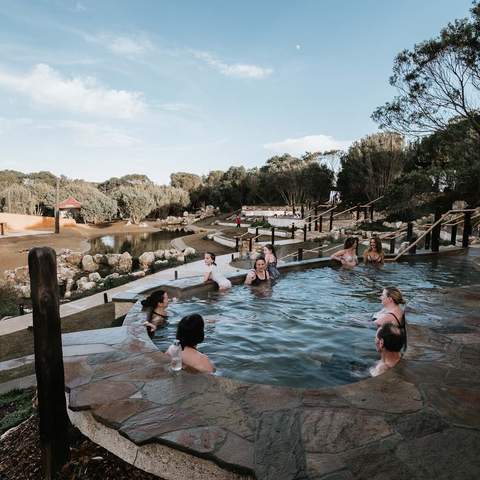 Peninsula Hot Springs in Mornington - open on Christmas Day.