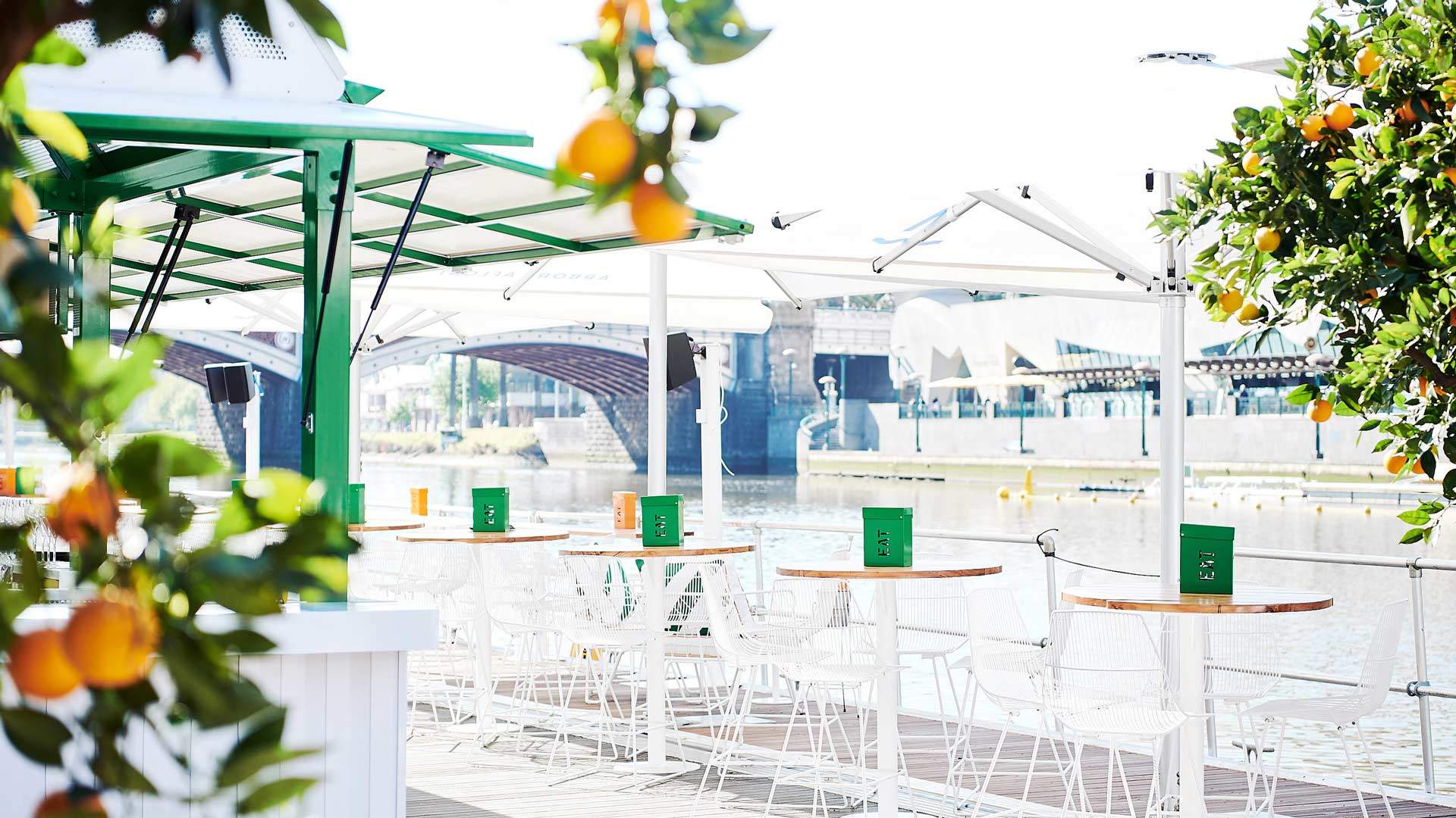 Arbory's Floating Bar Has Returned to the Yarra for Another Summer of Drinks on the River