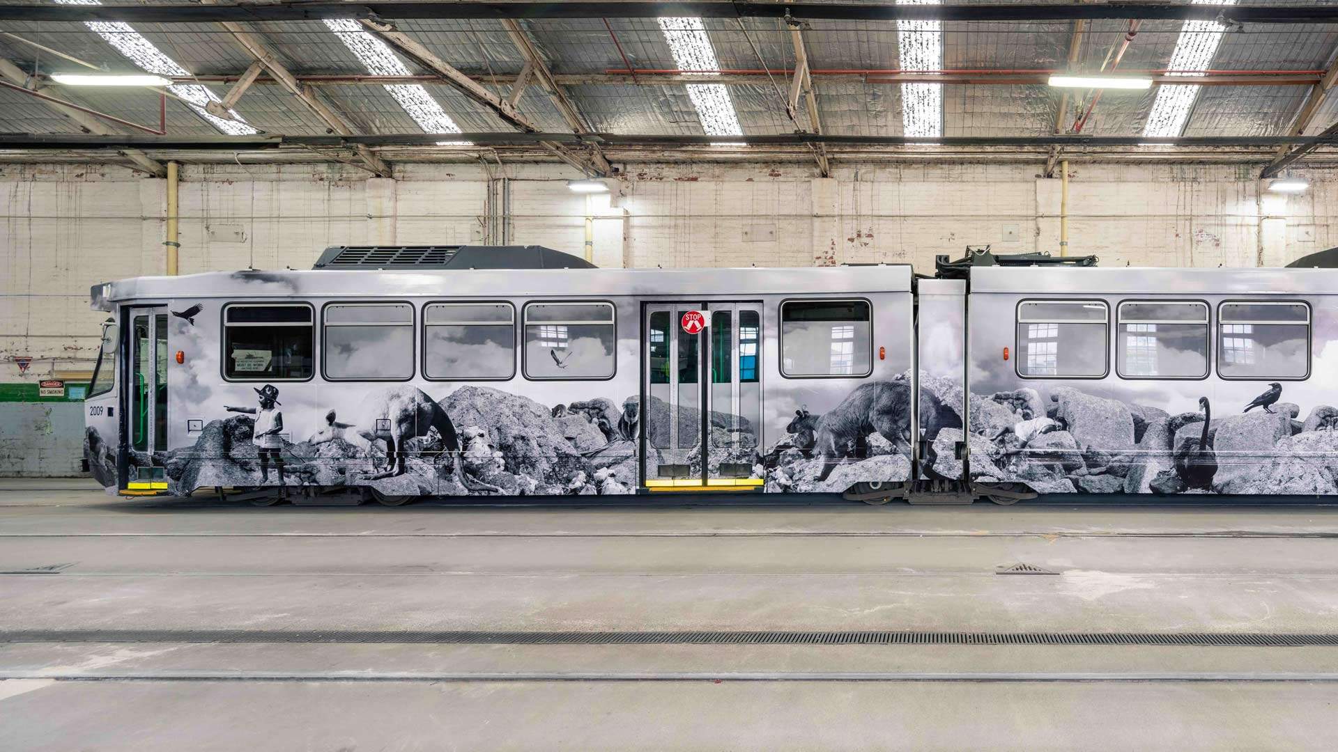 You Can Now Catch This Art-Covered Tram Through Melbourne's CBD