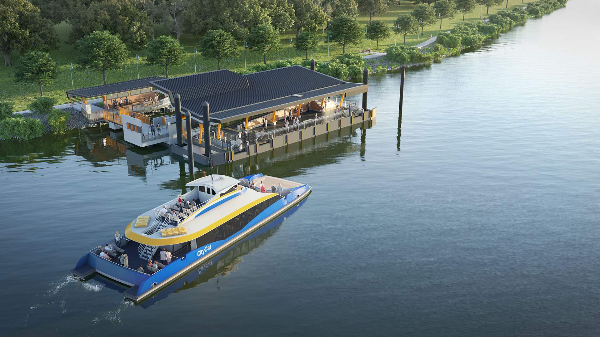 A Fancy New Double-Decker CityCat Will Soon Be Cruising the Brisbane River